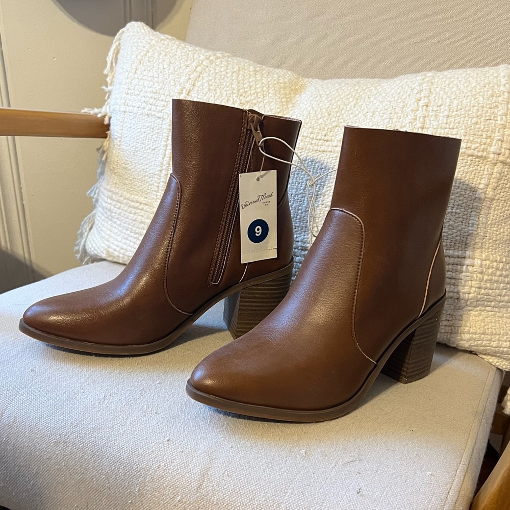 Target universal thread tan ankle boots